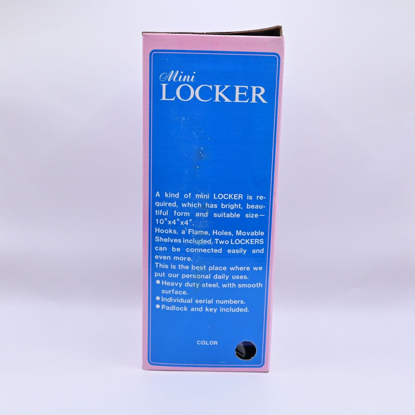 Vintage Blue Mini Locker Vintage Metal Cabinet
