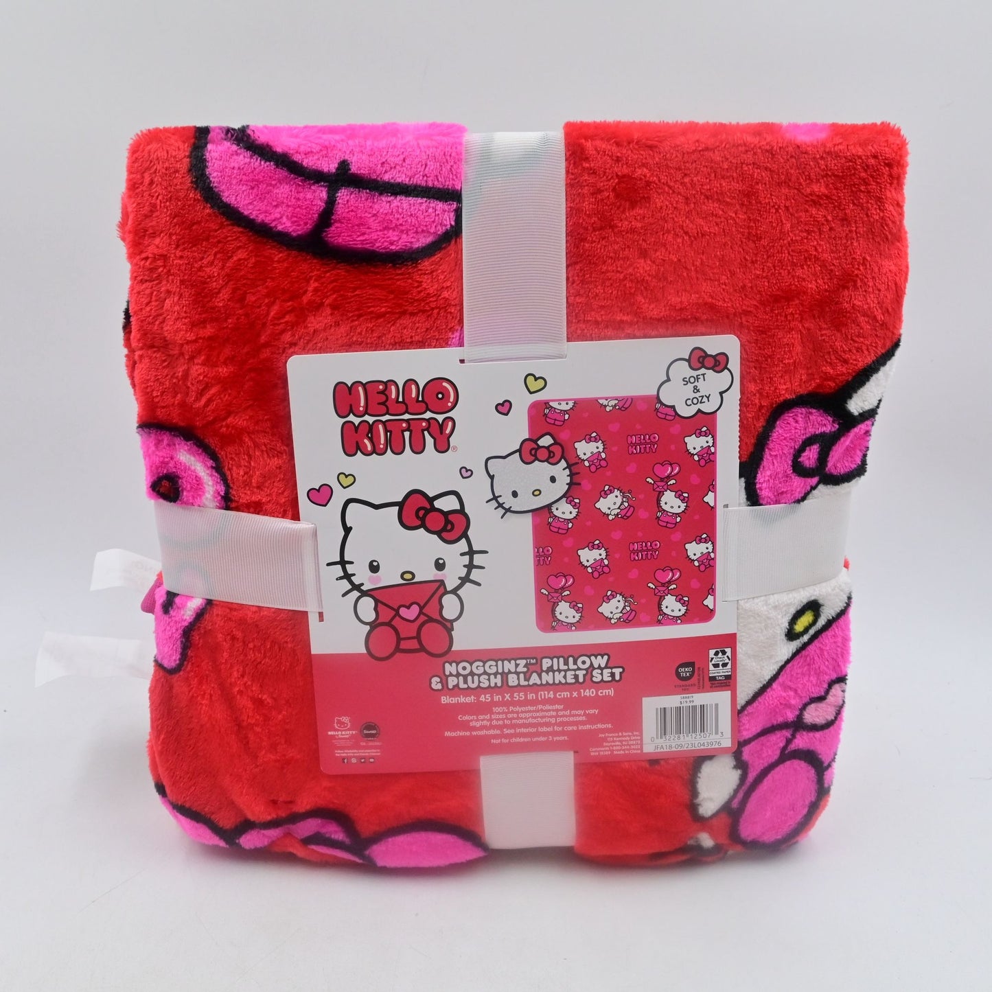 Hello Kitty Halloween Nogginz Pillow & Plush Throw Blanket Set