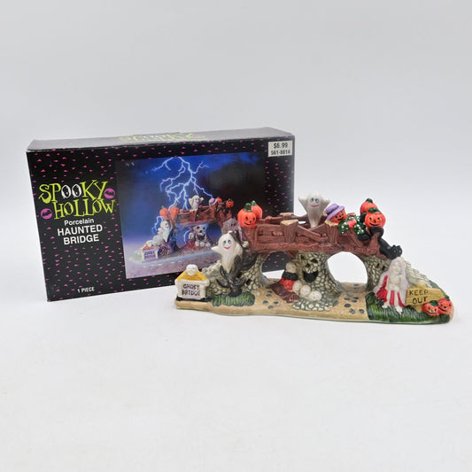 Spooky Hollow Haunted Bridge Halloween Village Figure