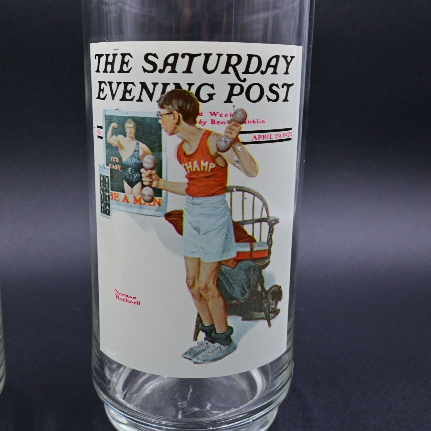 The Saturday Evening Post Arby's Norman Rockwell Glasses Complete Set Of 6