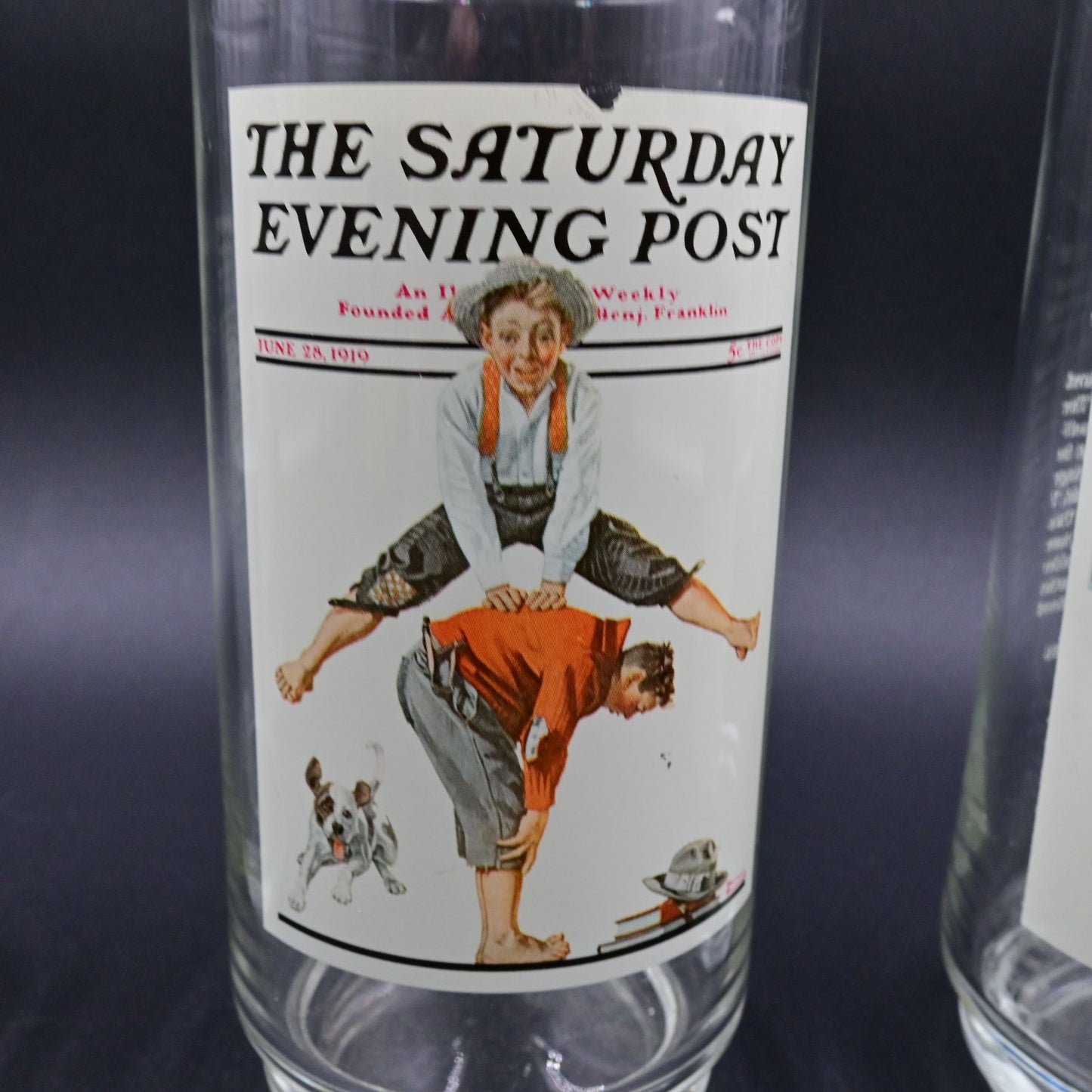 The Saturday Evening Post Arby's Norman Rockwell Glasses Complete Set Of 6