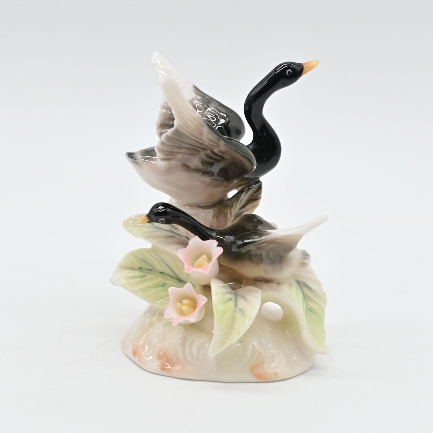 Ardalt Lenwile Porcelain Bird Figurine Black Swan Vintage