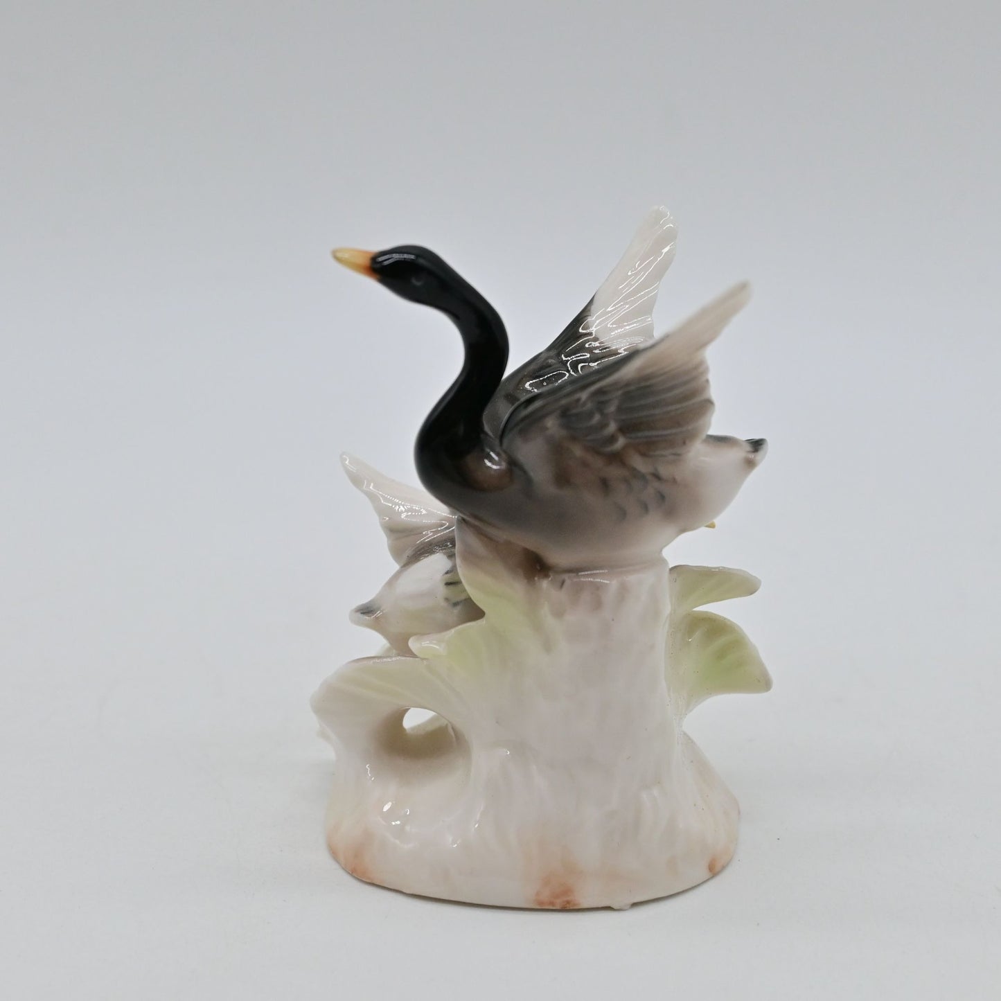 Ardalt Lenwile Porcelain Bird Figurine Black Swan Vintage