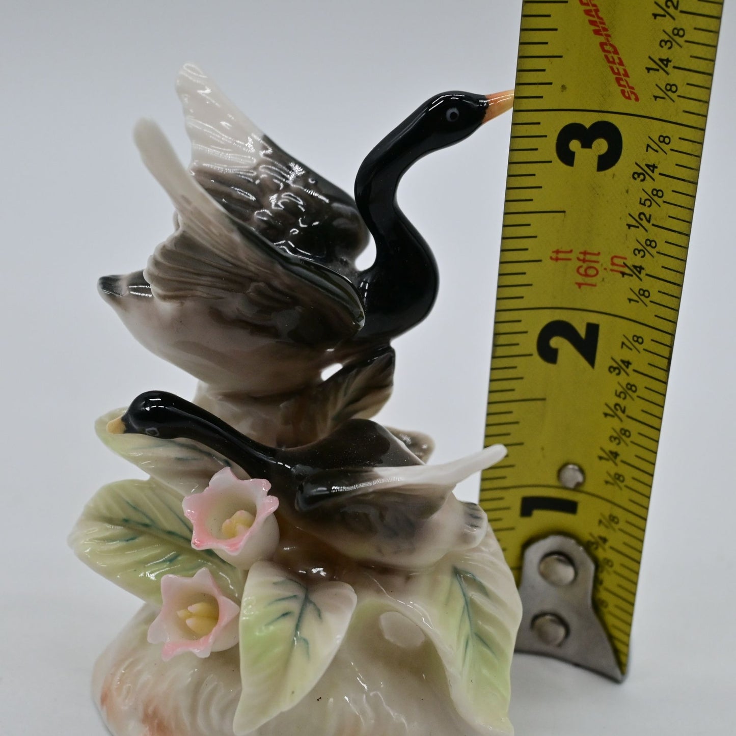Ardalt Lenwile Porcelain Bird Figurine Black Swan Vintage