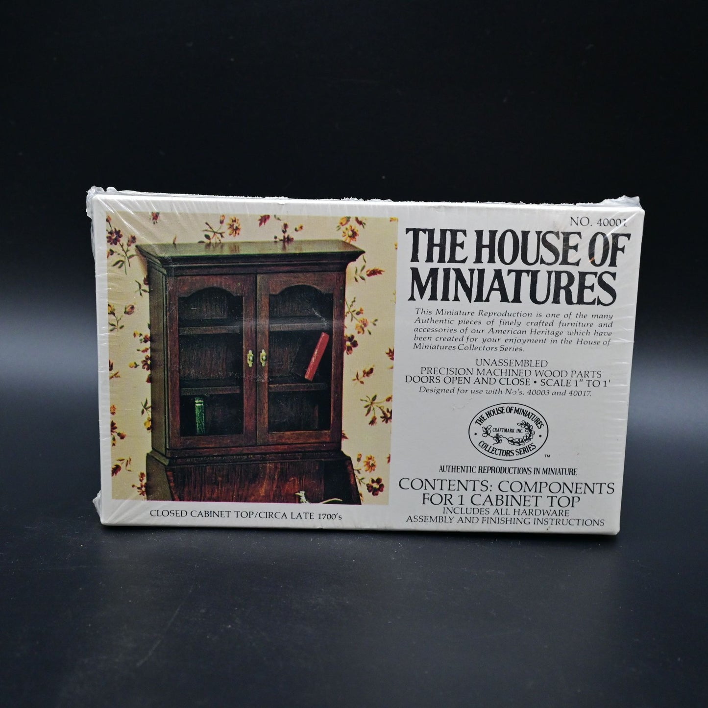 The House Of Miniatures No.40020 Closed Cabinet Top Dollhouse Furniture Kit