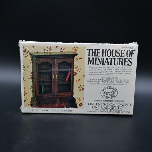 The House Of Miniatures No.40020 Closed Cabinet Top Dollhouse Furniture Kit