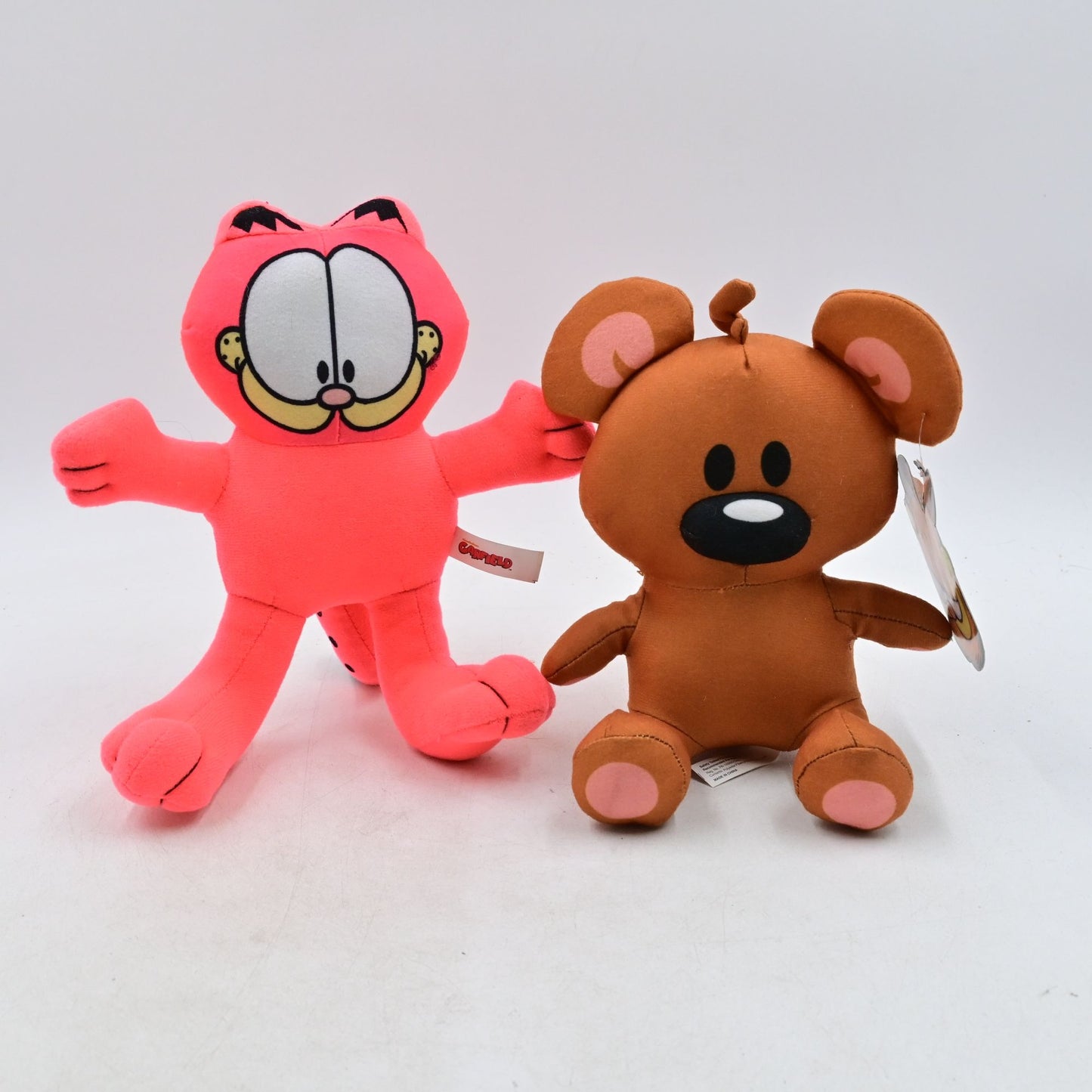 Toy Factory Neon Pink Garfield & Pooky Stuffed Plush Toy