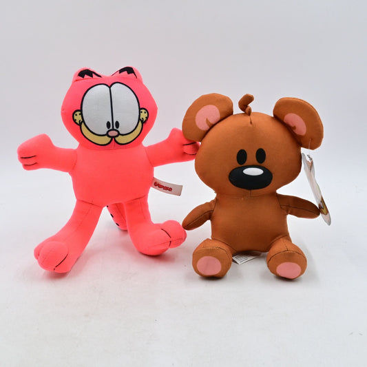 Toy Factory Neon Pink Garfield & Pooky Stuffed Plush Toy