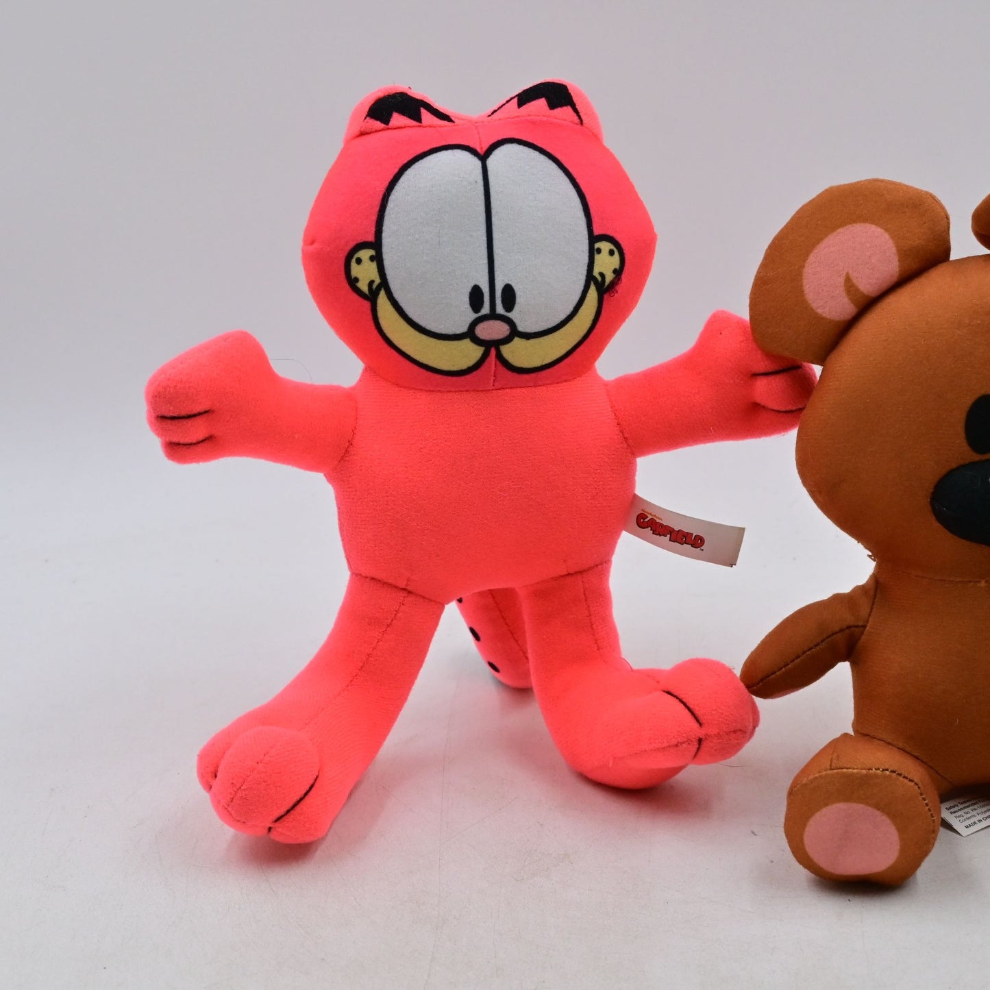 Toy Factory Neon Pink Garfield & Pooky Stuffed Plush Toy