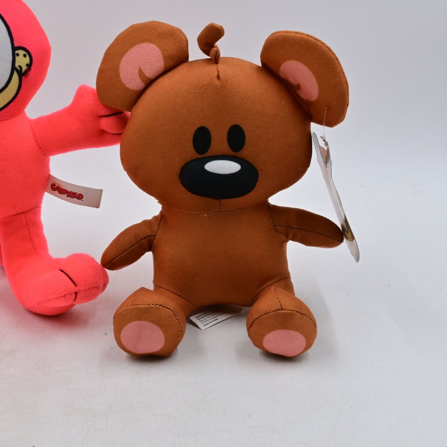 Toy Factory Neon Pink Garfield & Pooky Stuffed Plush Toy
