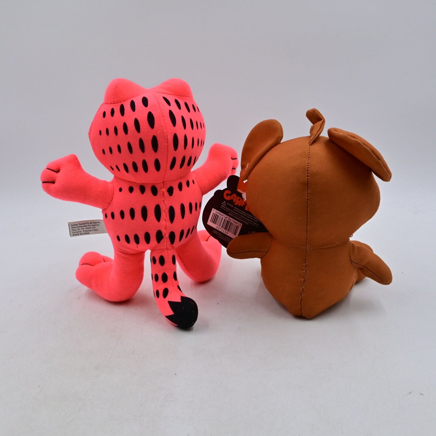 Toy Factory Neon Pink Garfield & Pooky Stuffed Plush Toy
