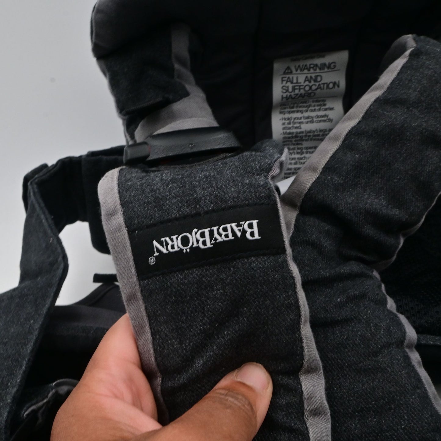 BabyBjorn Baby Carrier One Denim Look Grey 8lb-33lb