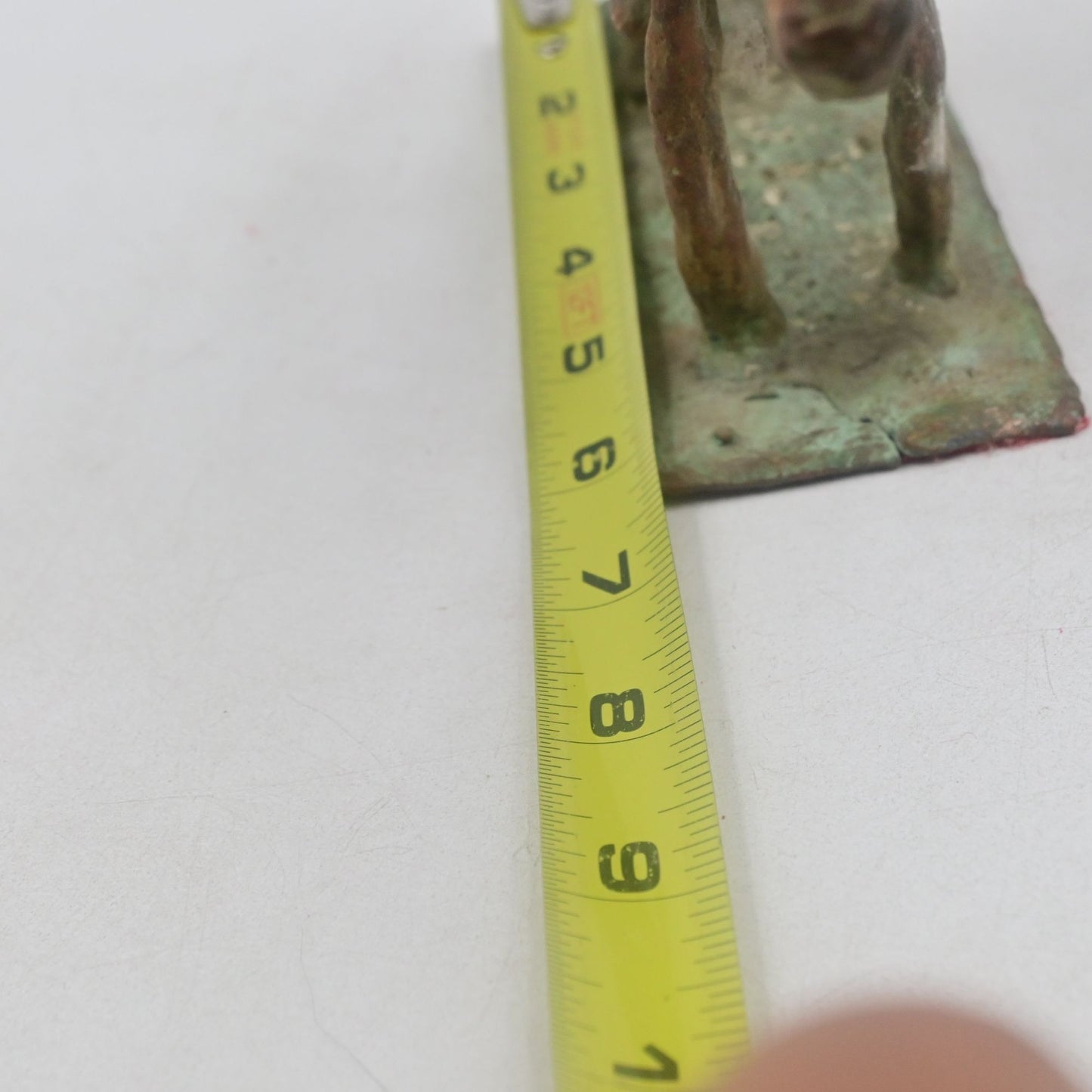 Cast Iron Cowboy On Donkey Statue Vintage Figure