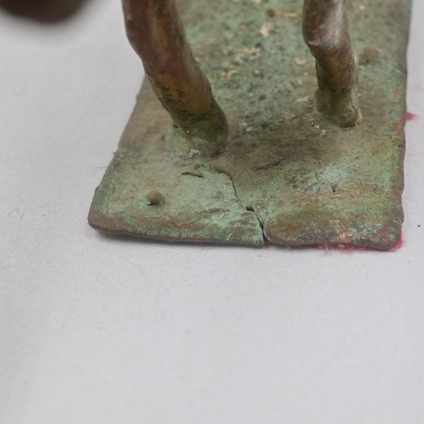 Cast Iron Cowboy On Donkey Statue Vintage Figure