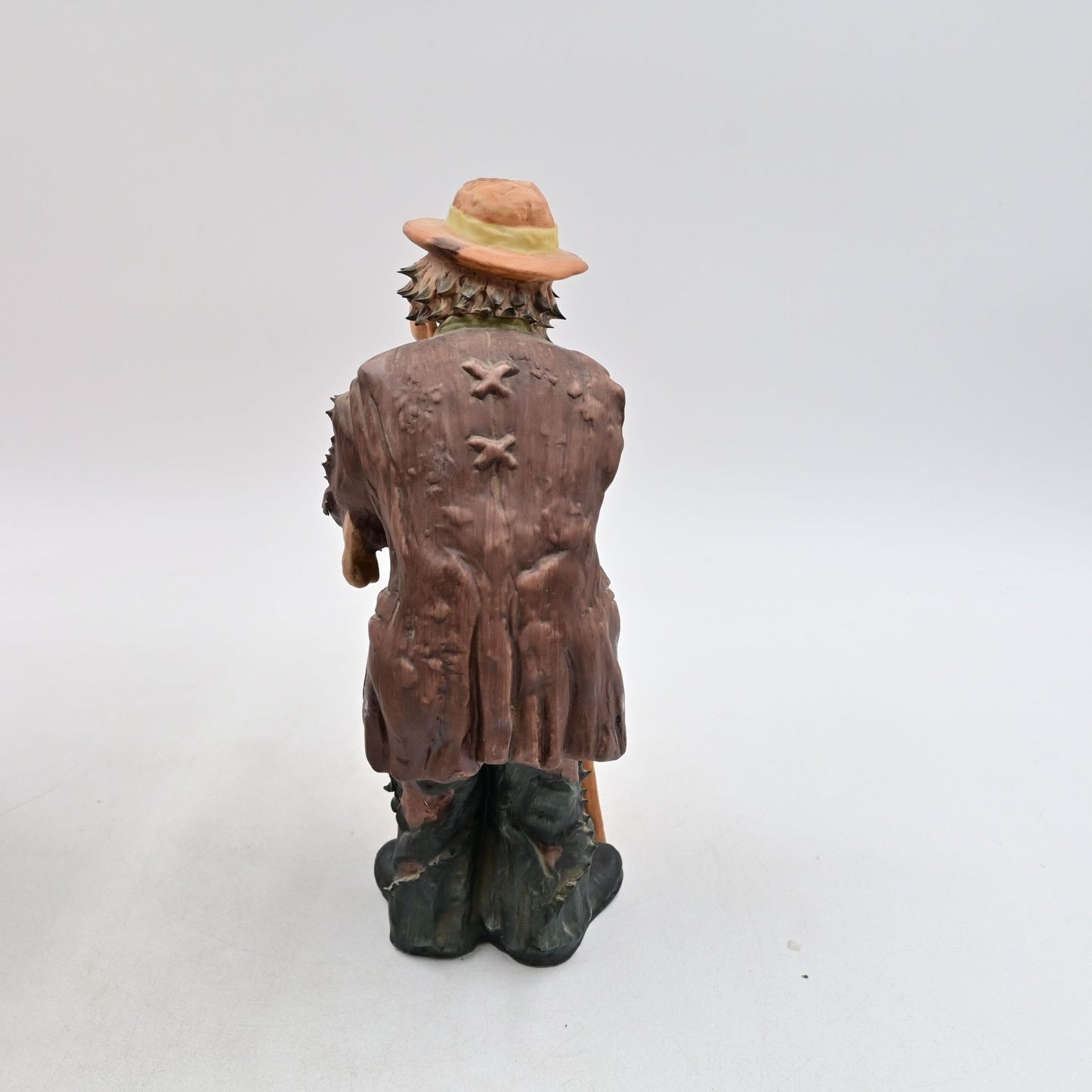 Emmett Kelly Jr Flambro Why Me? Clown Resting On Stool Vintage Figure W/ Box