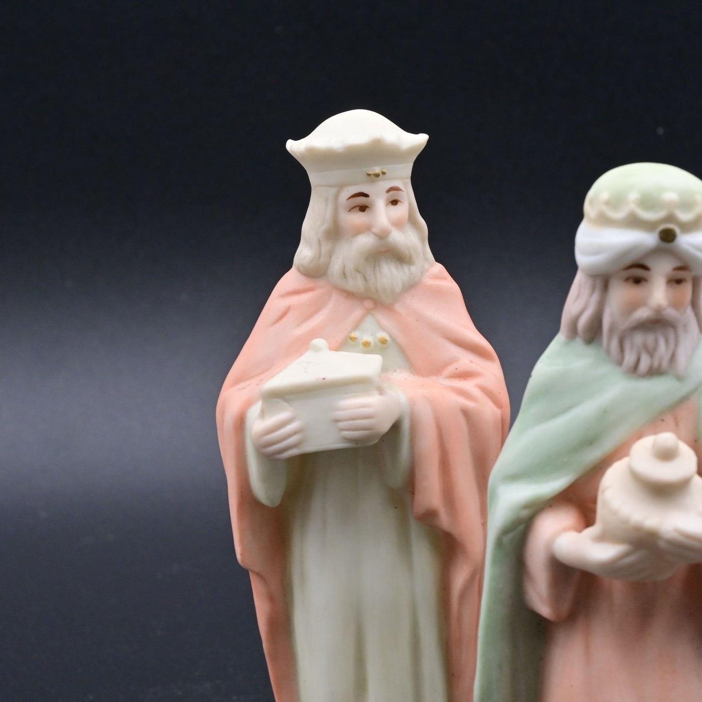 Vintage Lefton China Three Magi Wise Men Figurines Nativity Set