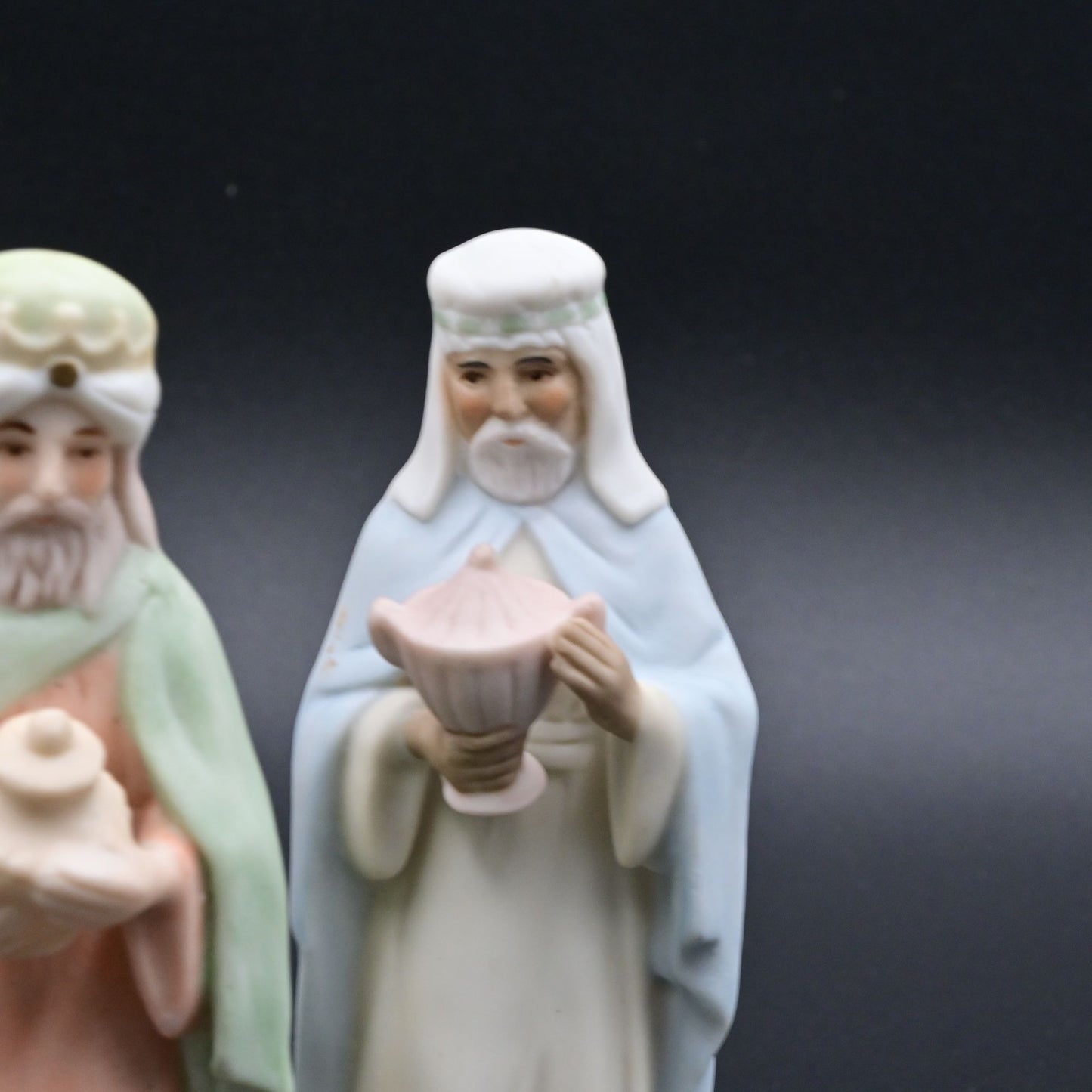 Vintage Lefton China Three Magi Wise Men Figurines Nativity Set