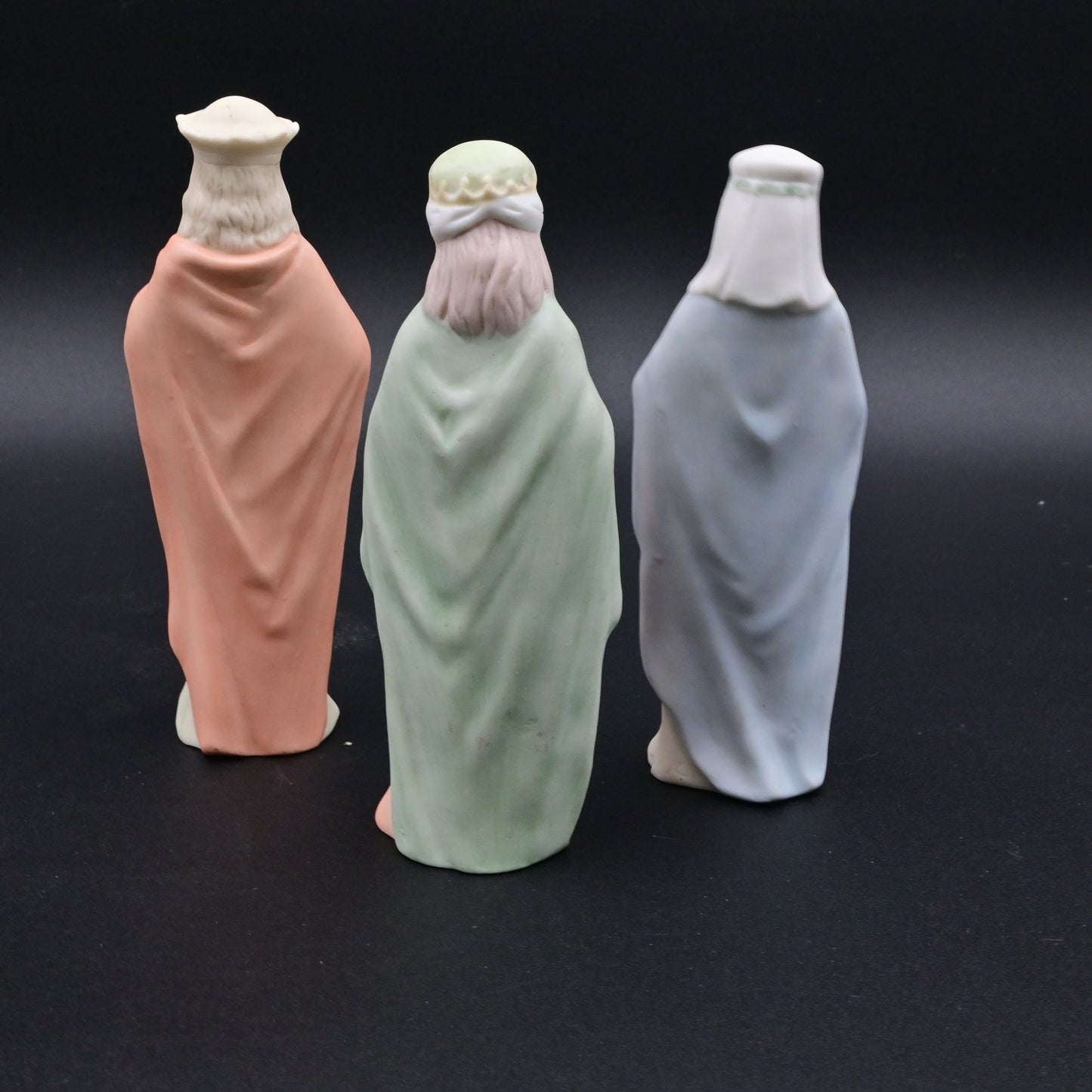 Vintage Lefton China Three Magi Wise Men Figurines Nativity Set