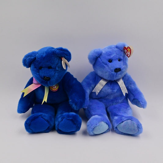 Ty Beanie Babie Clubby & Clubby II Bean Bag Plush Pair Of 2