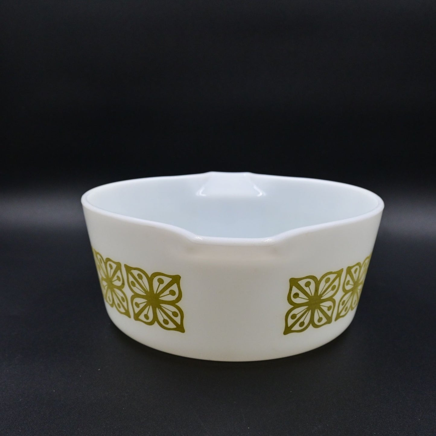 Pyrex Cinderella Cassarole Dish Square Flower Verde Green 2 1/2 Qt No Lid