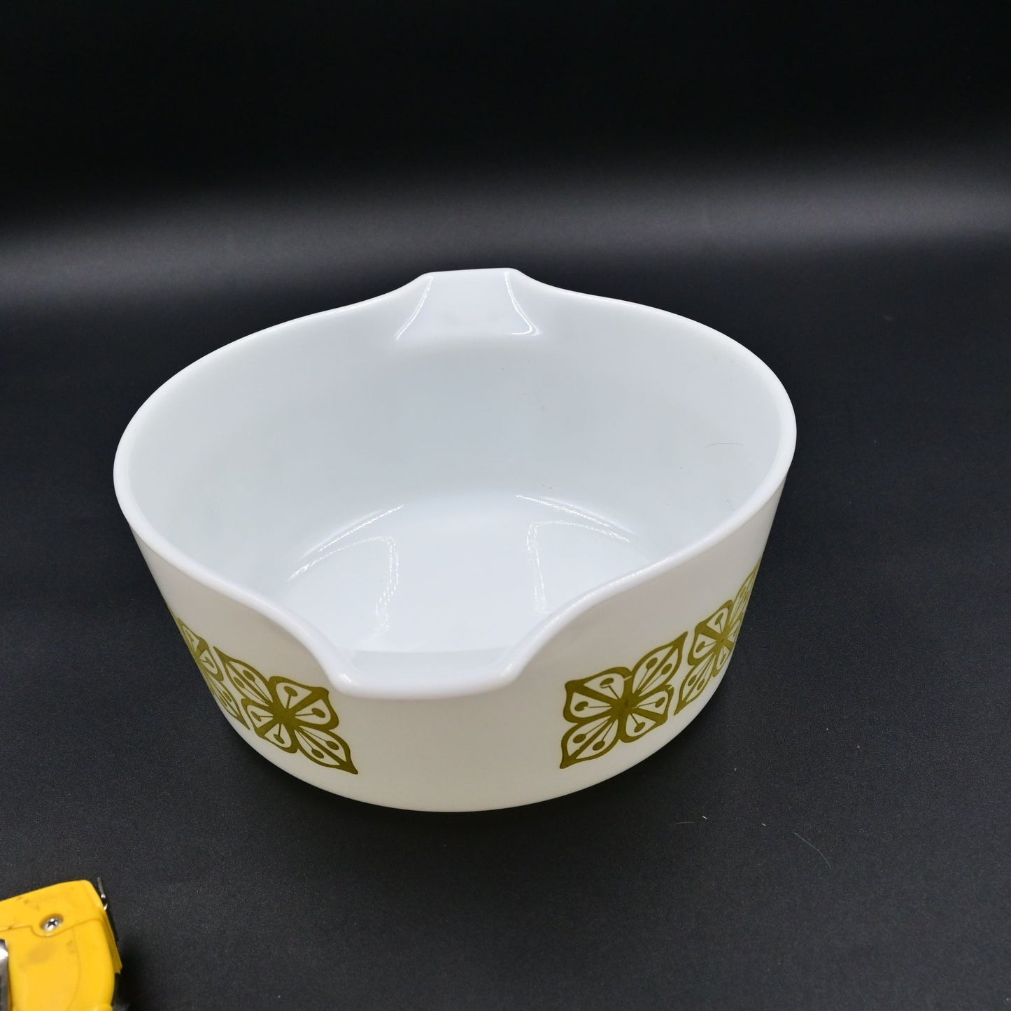 Pyrex Cinderella Cassarole Dish Square Flower Verde Green 2 1/2 Qt No Lid