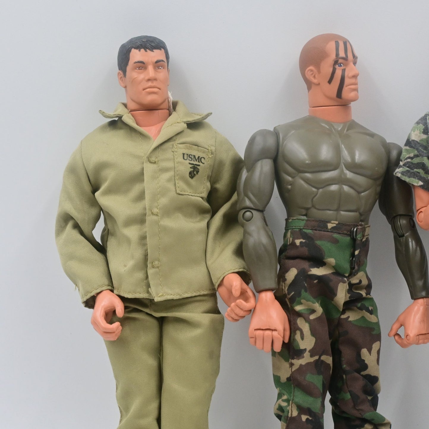 G.I. Joe Hasbro Pawtucket Vintage 1990s 12" Action Figures Bundle Of 3