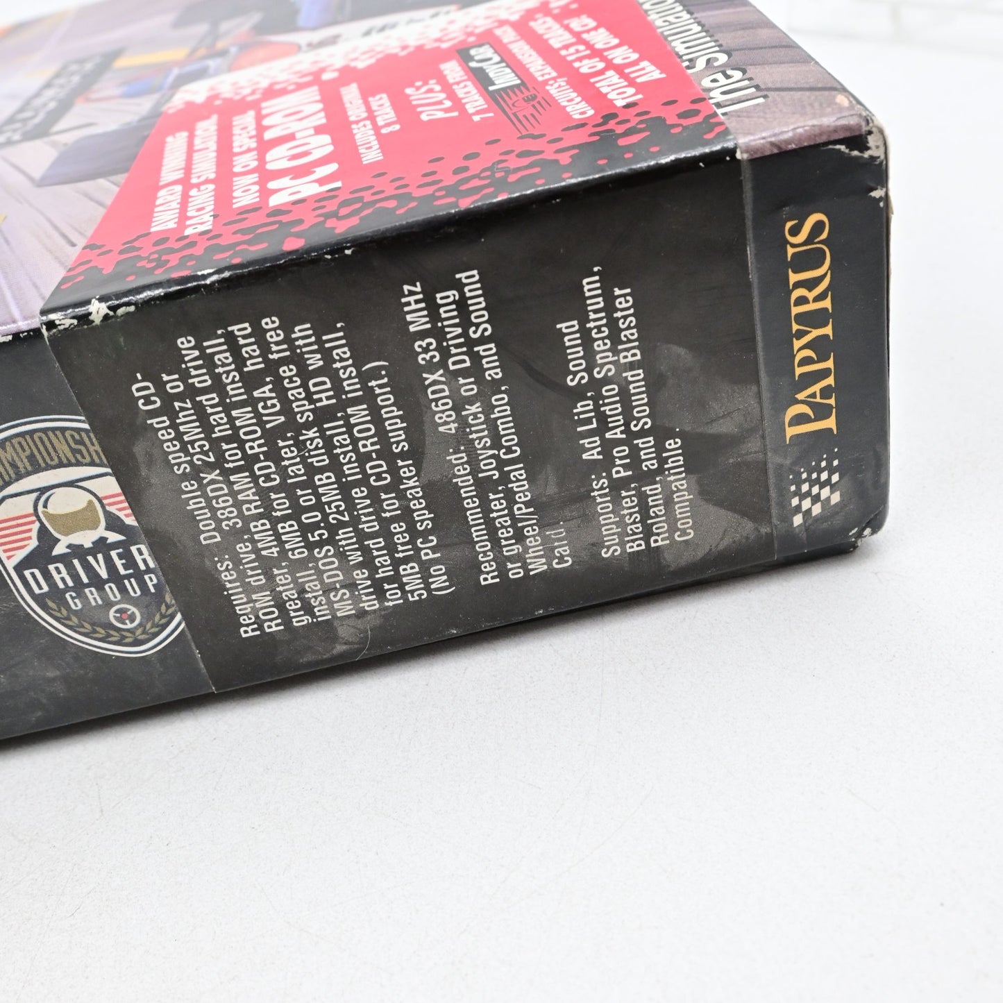 IndyCar Racing PC CD-Rom Big Box Video Game Papyrus Vintage 1995