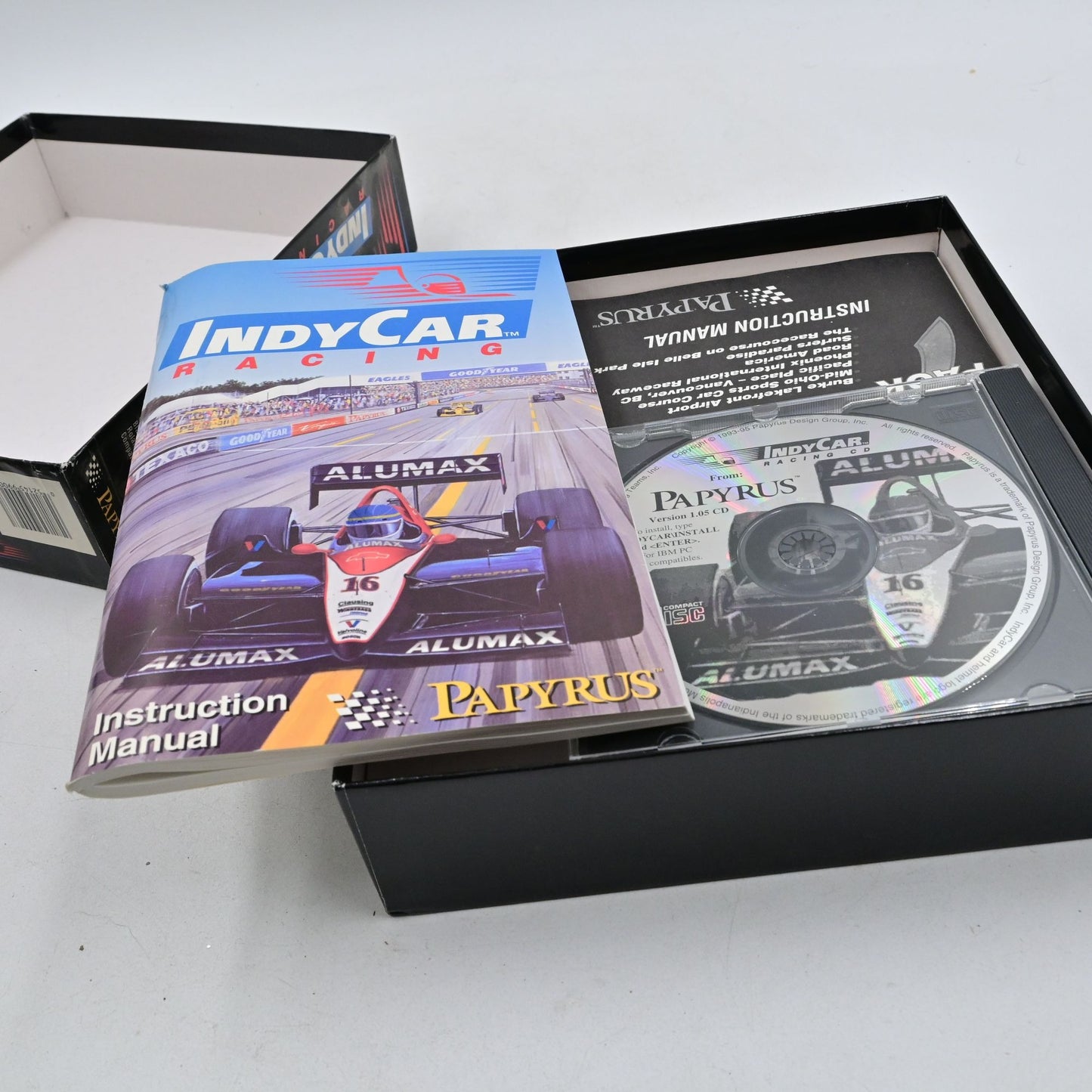 IndyCar Racing PC CD-Rom Big Box Video Game Papyrus Vintage 1995