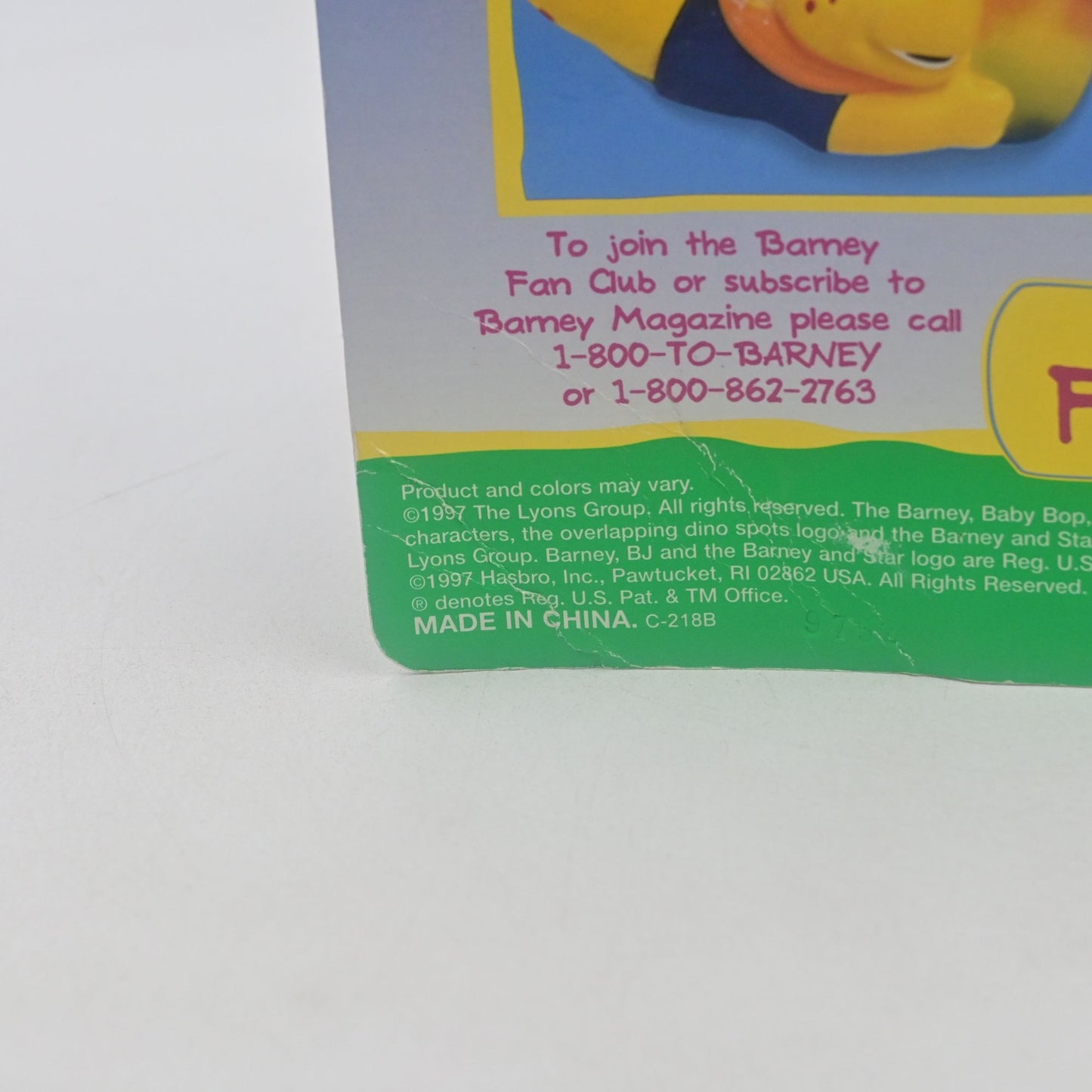 Barney's Great Adventure Favorite Friends - Barney Vintage 1997