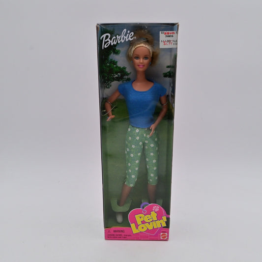 Vintage 1999 Pet Lovin Barbie Doll With Puppy