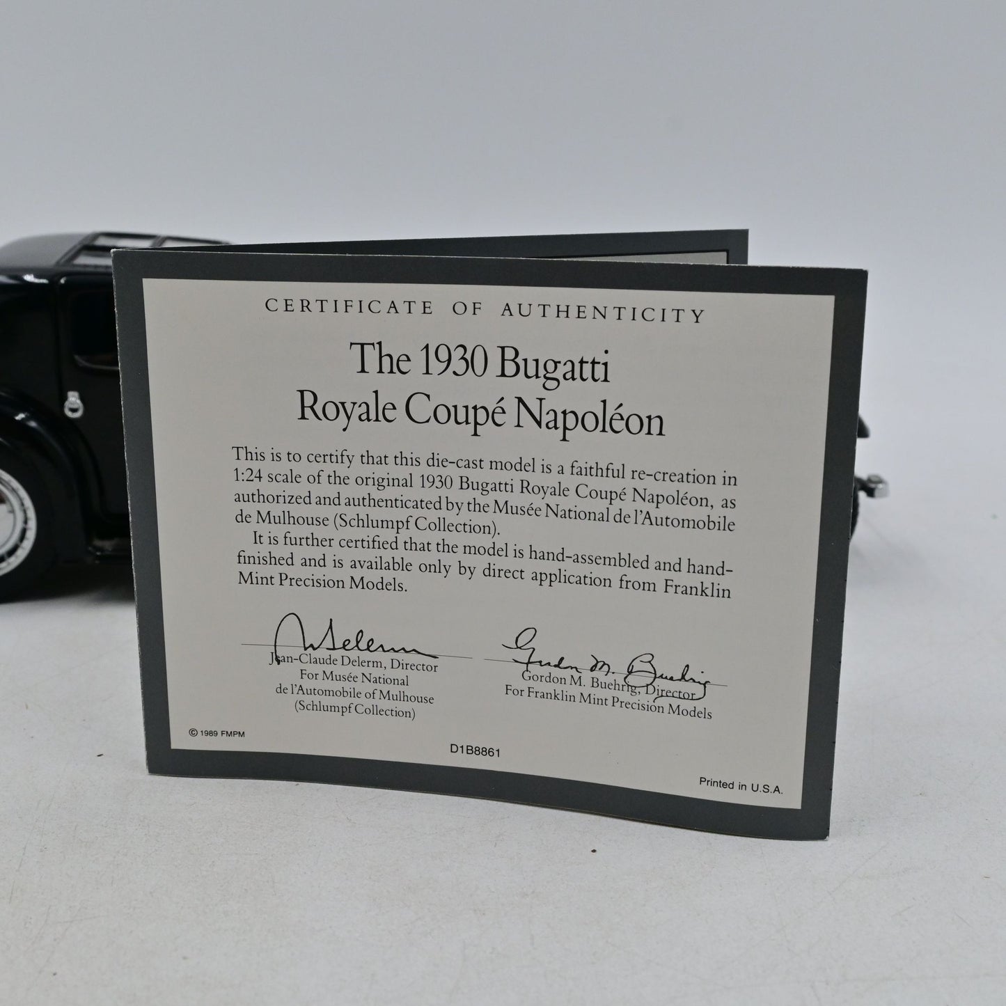 1930 Bugatti Royale Coupe Napoleon Franklin mint 1:24 Diecast