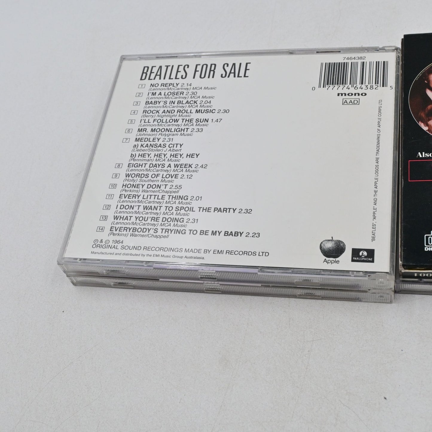 The Beatles - Beatles For Sale, A Hard Days Night, Past Masters Vol 2 Cd Set