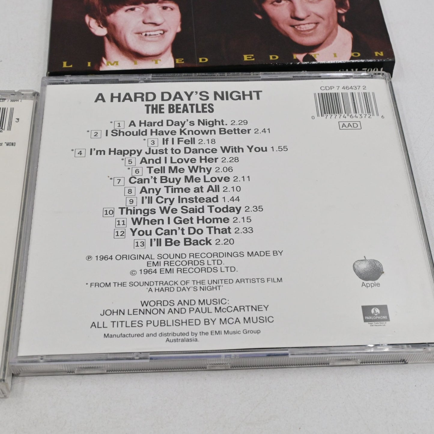 The Beatles - Beatles For Sale, A Hard Days Night, Past Masters Vol 2 Cd Set