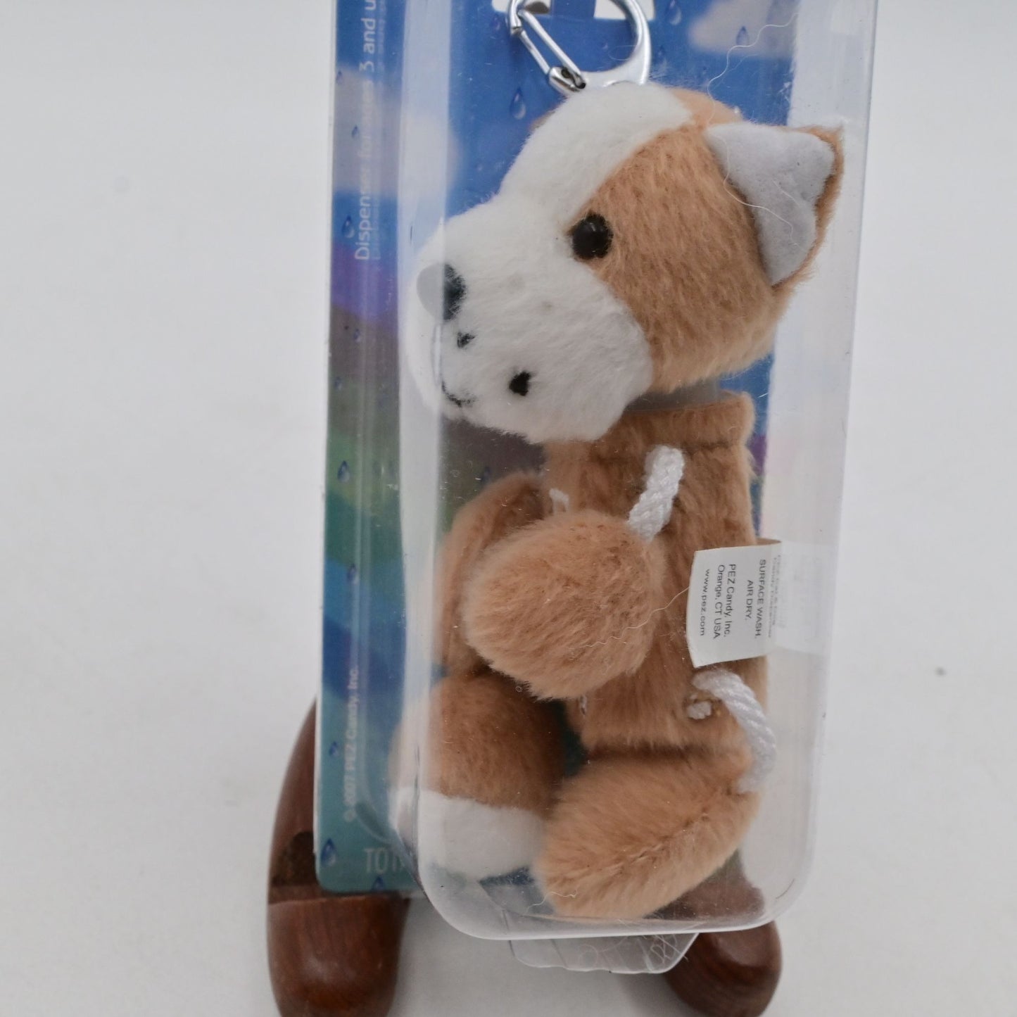 Pez Candy Dispenser Keychain With Clip & 1 Candy Roll