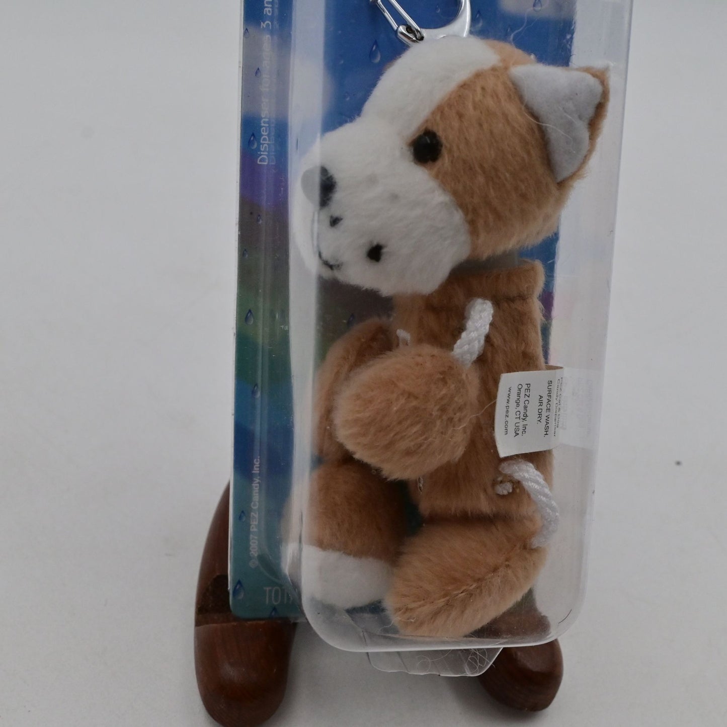 Pez Candy Dispenser Keychain With Clip & 1 Candy Roll