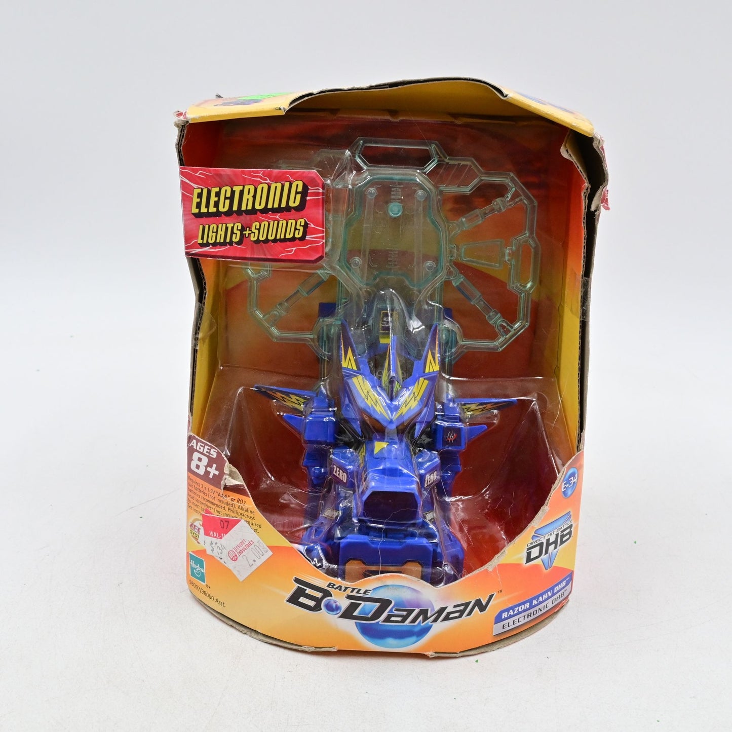 Hasbro Battle B-Daman Razor Kahn Electronic DHB E-25 Toy Figure 2005  New NIB