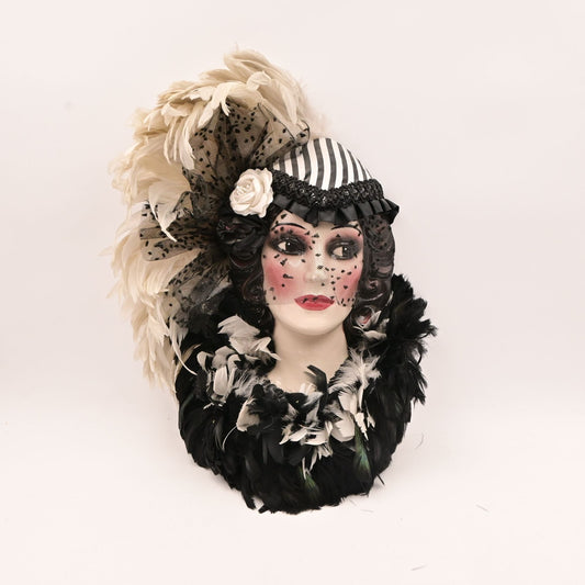 Clay Art Masquerade Wall Musical Mask Vintage 1992