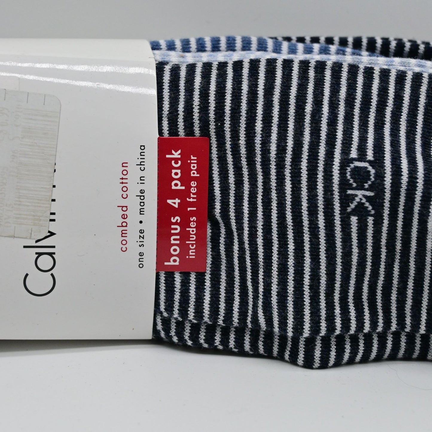 Calvin Klein Men’s Black Long Crew Socks 4 Pack Bran New Multicolor