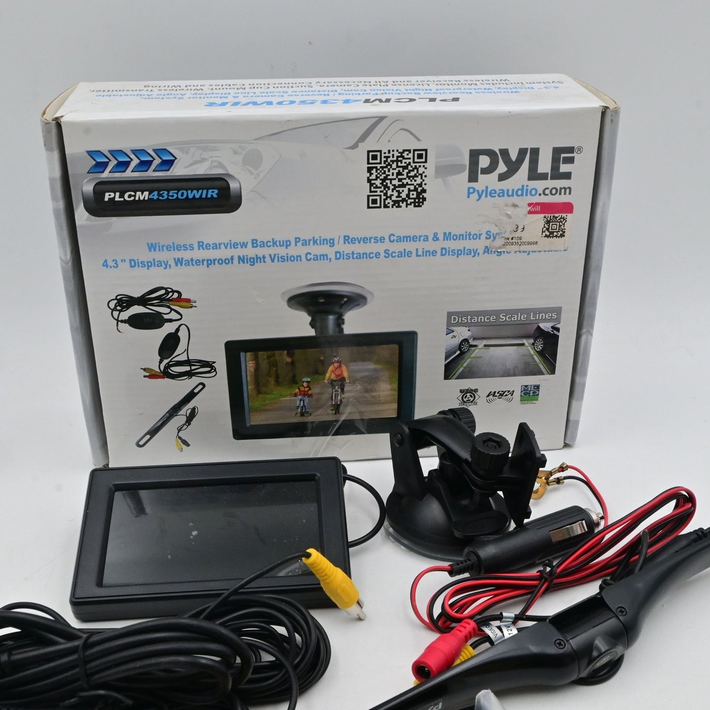 Pyle PLCM4350WIR Wireless Backup Camera & Monitor System – 4.3" Display Kit