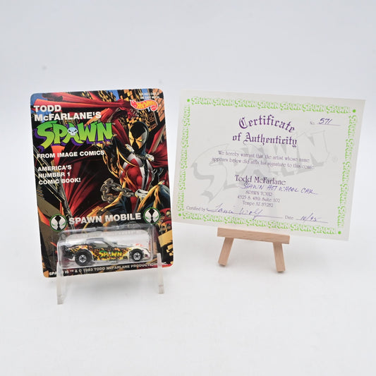 Todd McFarlane Hot Wheel Spawn Mobile Car With Certificate Of Authenticity