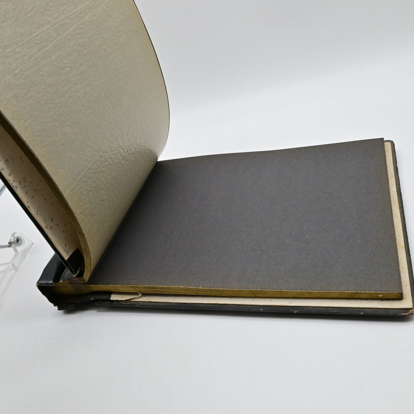 Japanese Black Lacquer Photo Album Vintage