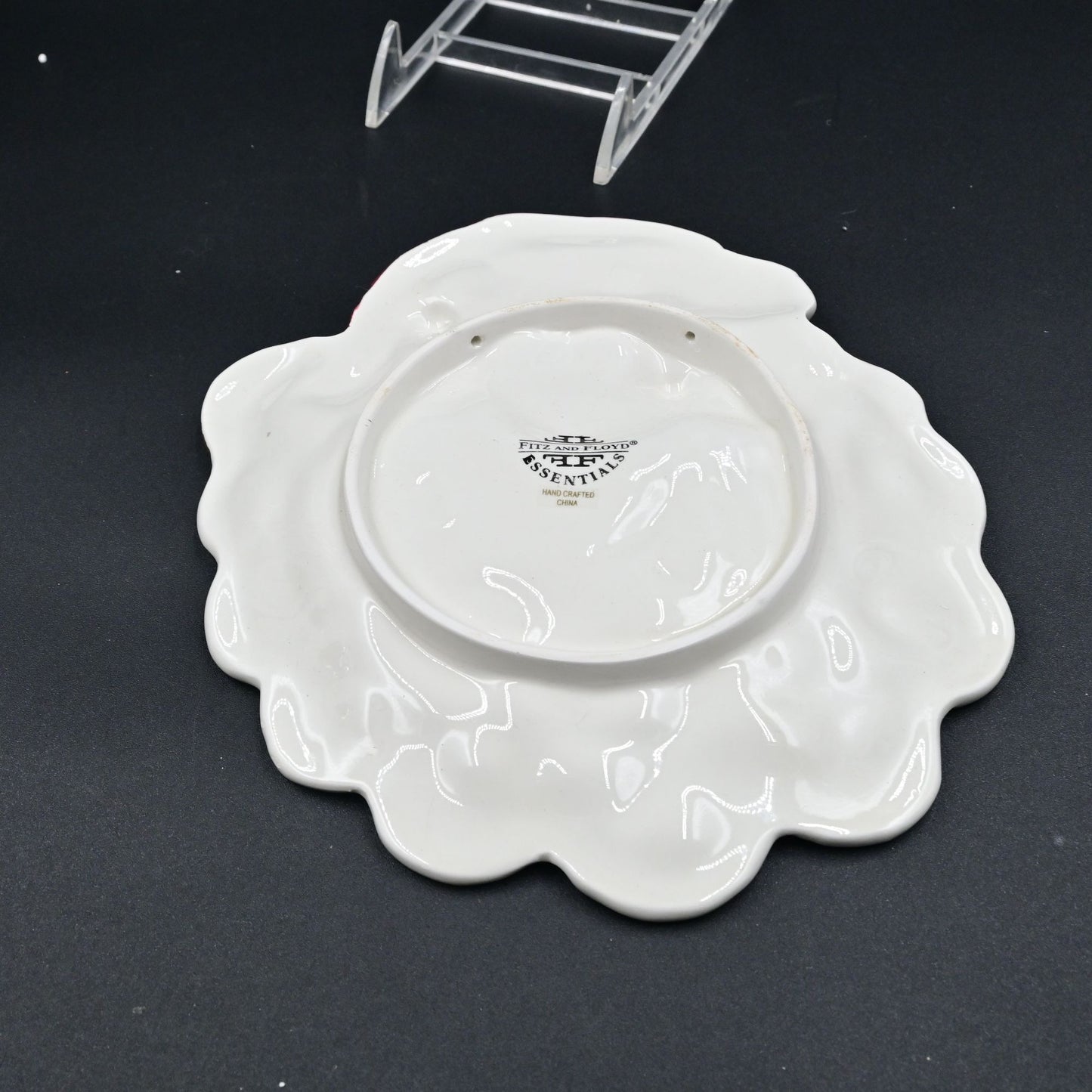 Fitz And Floyd Christmas Santa Canape Plate W/ box Vintage 2003