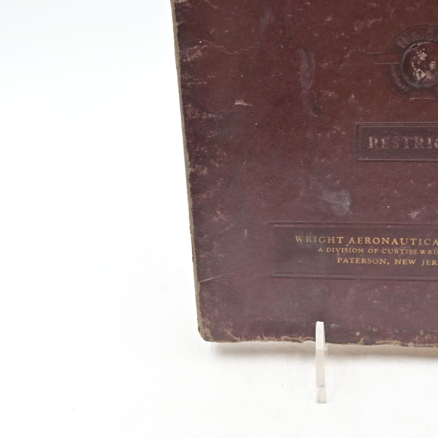 WWII Wright Service Division School Student Notebook Restricted 1941