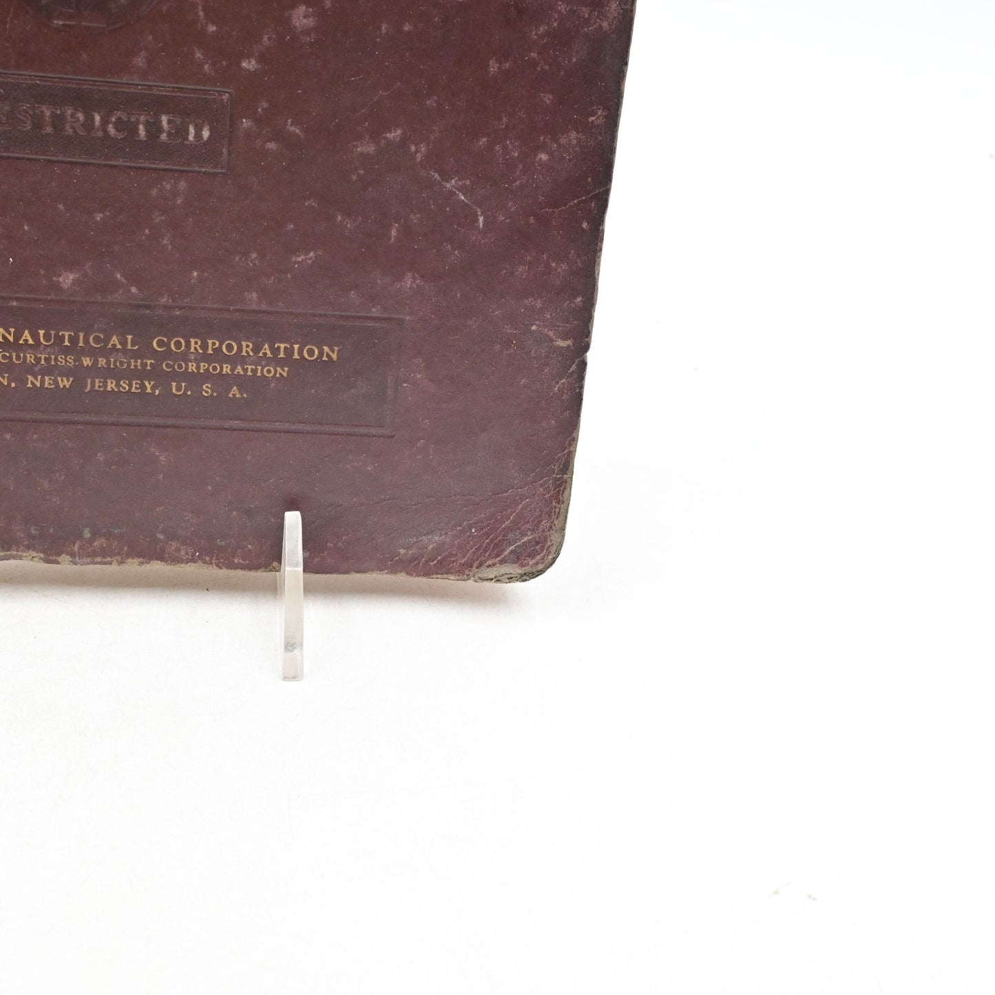 WWII Wright Service Division School Student Notebook Restricted 1941