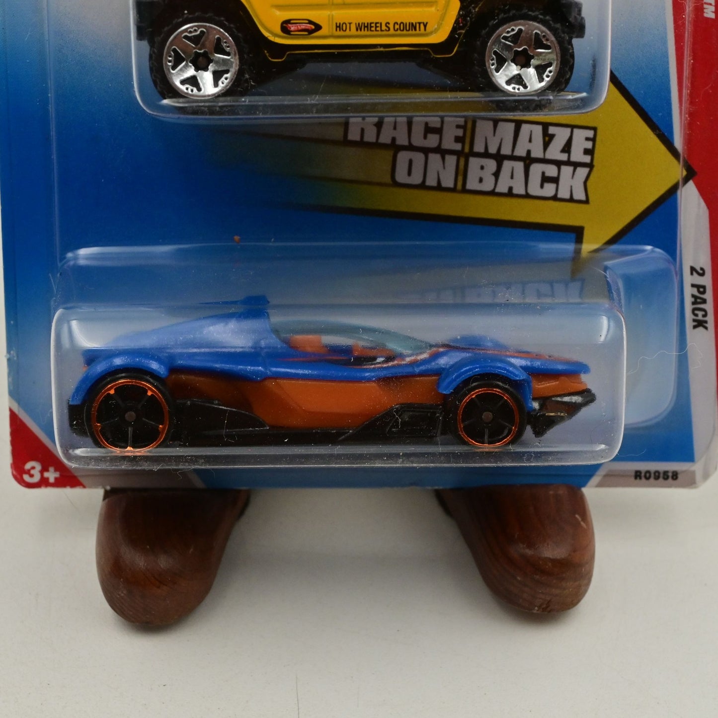 Hot Wheels A-Maze N Speedway 2-Pack Rockster & Formula Street Die-Cast Cars