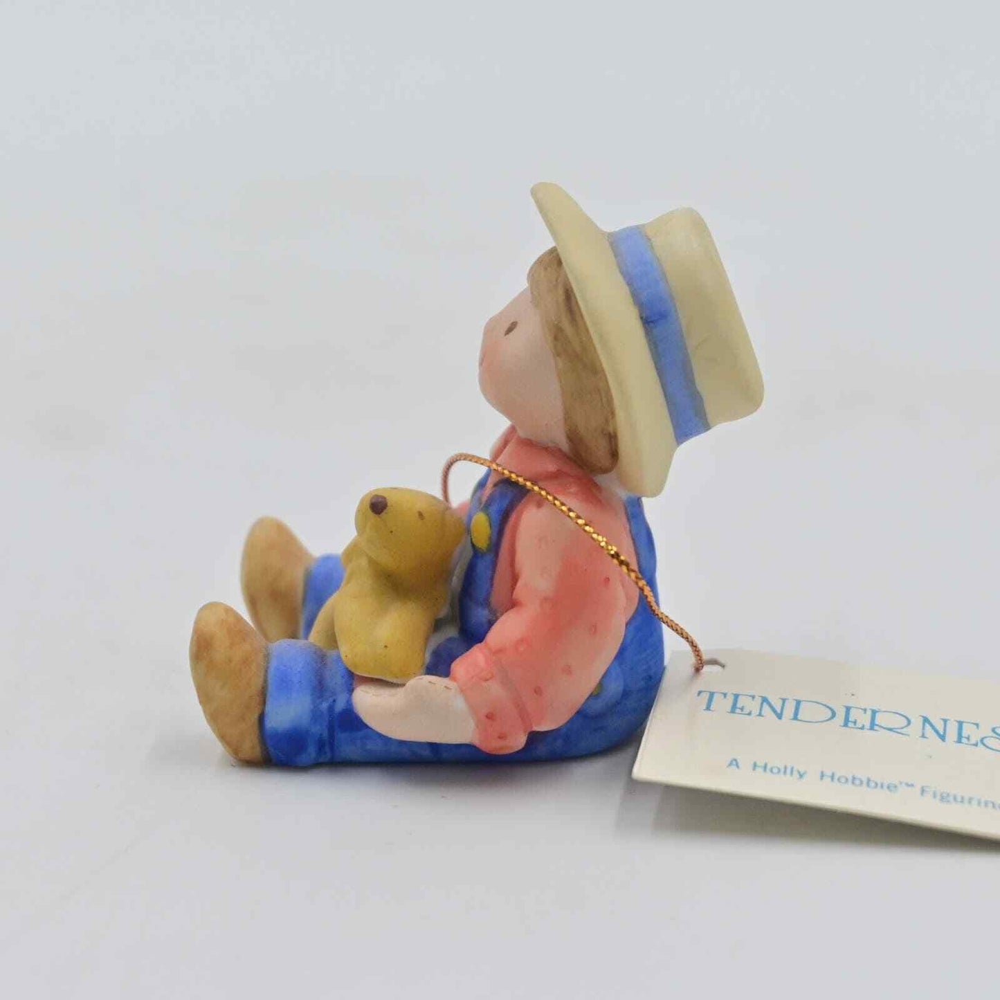 Vintage Holly Hobbie Tenderness Boy With Dog Figure