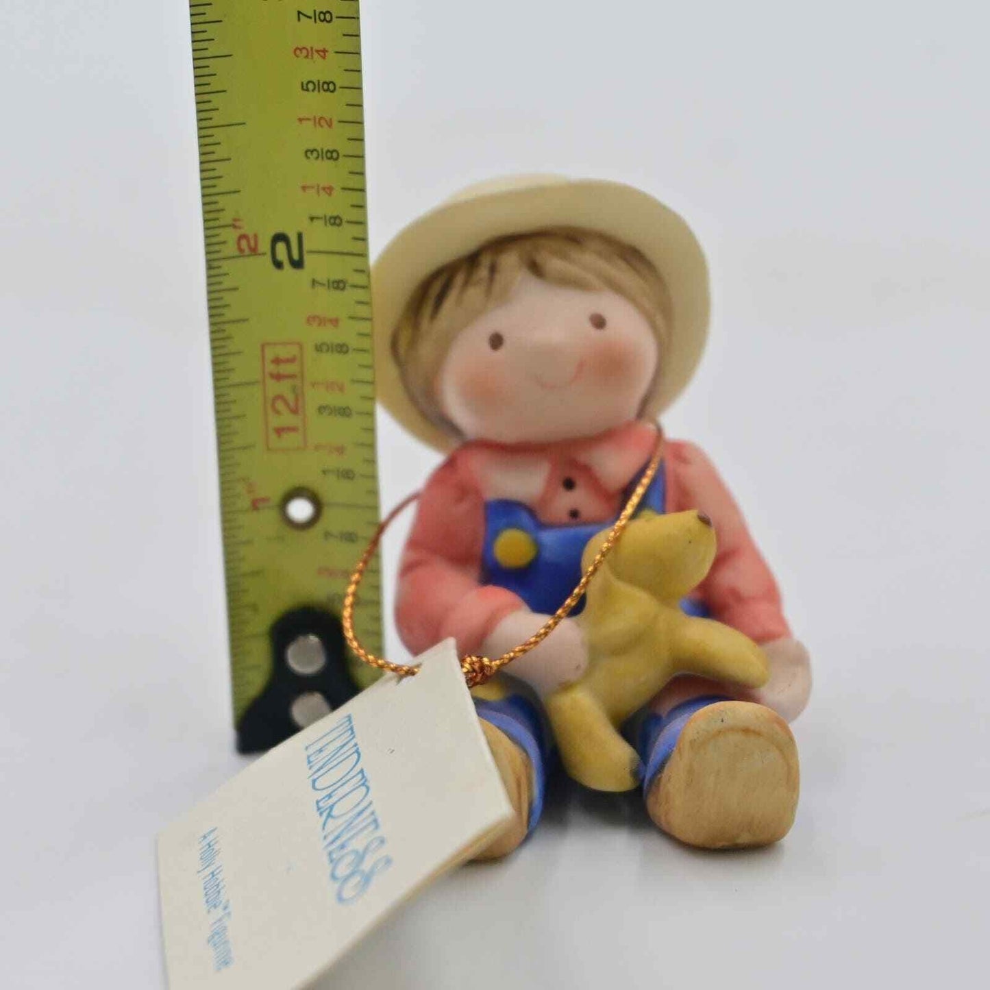 Vintage Holly Hobbie Tenderness Boy With Dog Figure