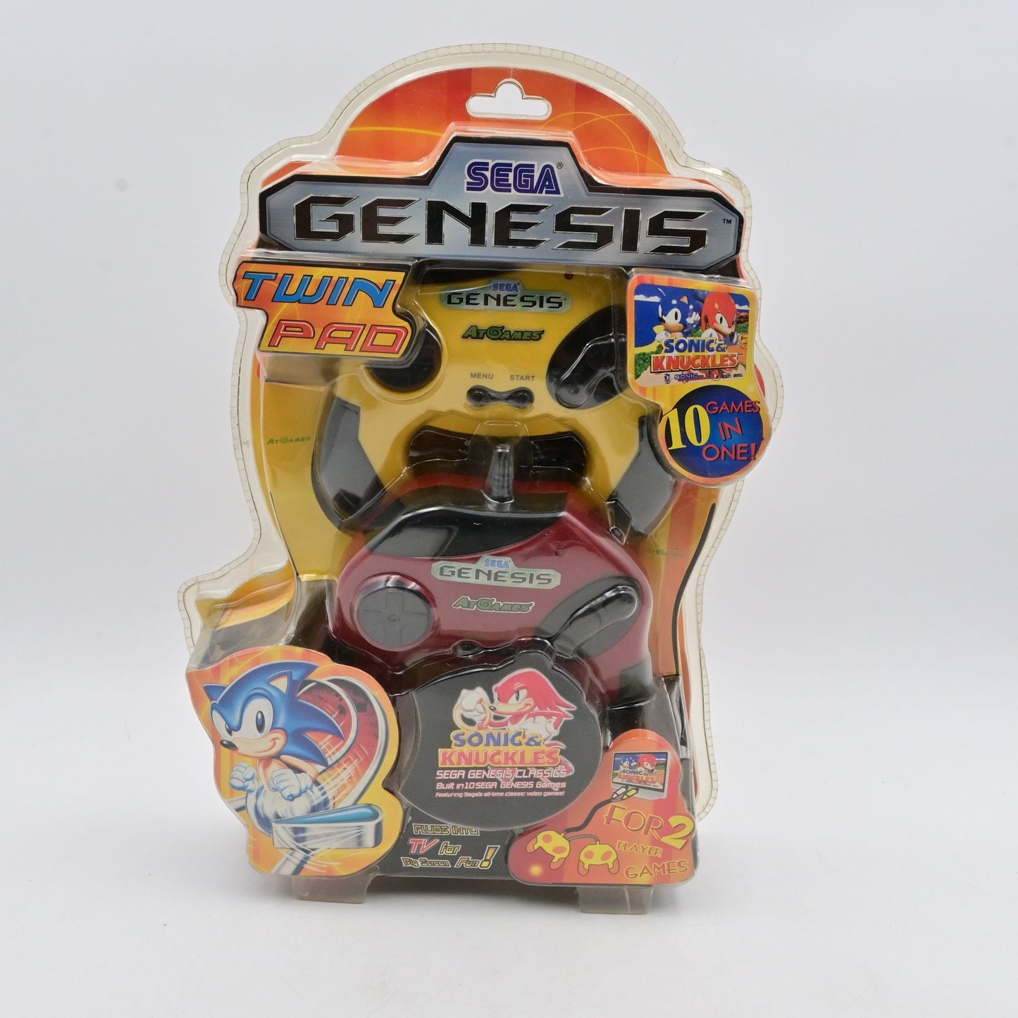 Sega Genesis Twin Pad Plug & Play Console With 10 Built-In Classic Games