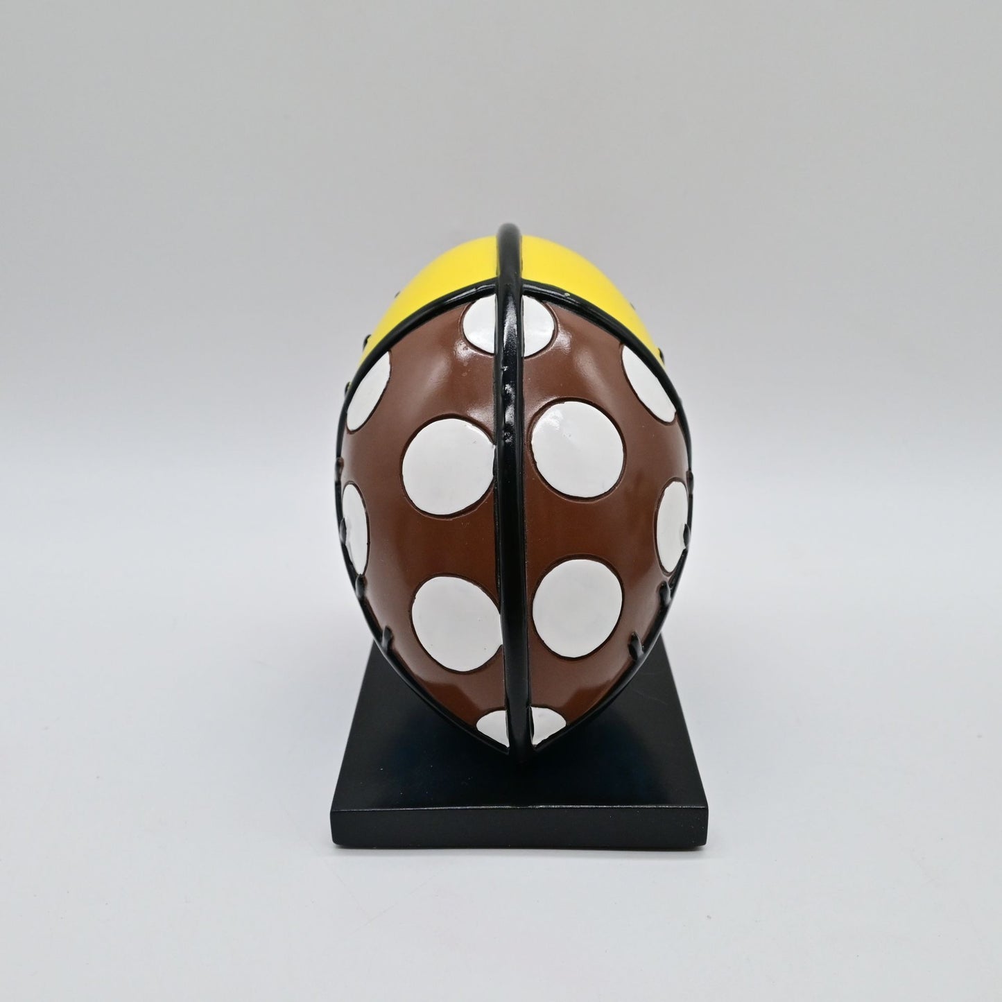 Romero Britto Football Art Sculpture On Black Base