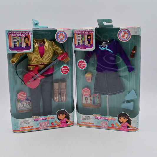 Dora's Explorer Girls Outfits Charity Concert & Movie Night Bundle By Mattel